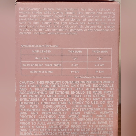 Lime Crime Unicorn Semi Permanent Hair Dye - Mystic (BLUE) New In Box - Picture 4 of 8